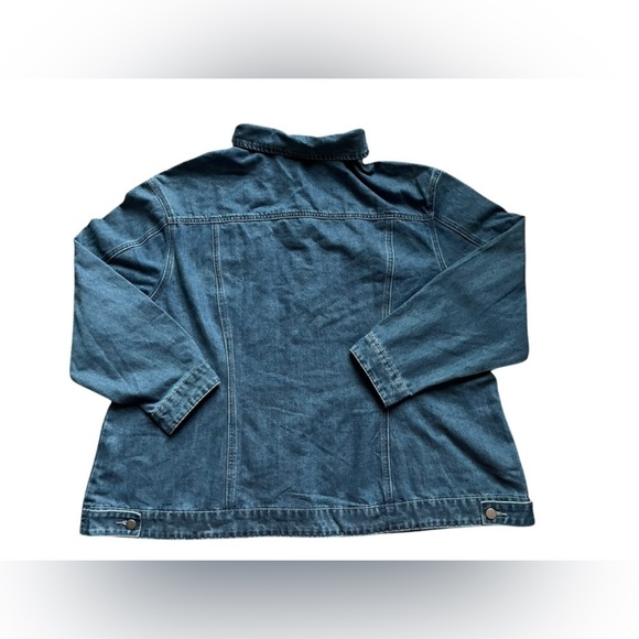 Women's Plus Size blue Denim Jacket Blue size 3X - Picture 2 of 8